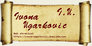 Ivona Ugarković vizit kartica